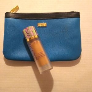 Tarte multi tasking foundation and Tarte zipper makeup pouch.